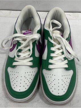 Nike Dunk Leather Joker Green & Purple Low-Top Sneakers EUR 42, US 8.5M, 9.5W